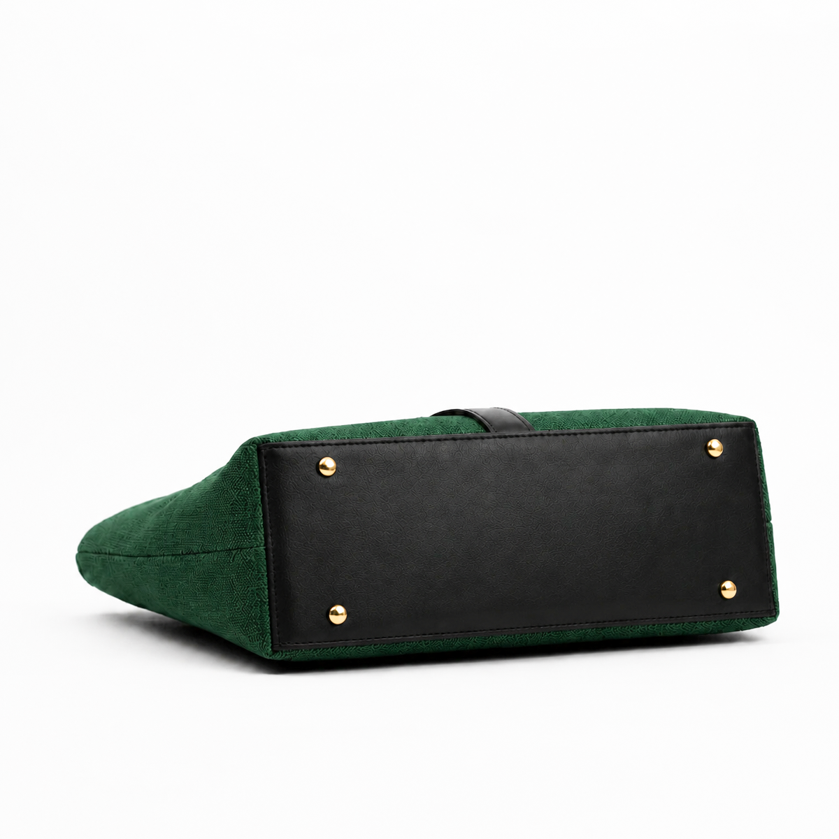 Mira Canvas Bag Green & black