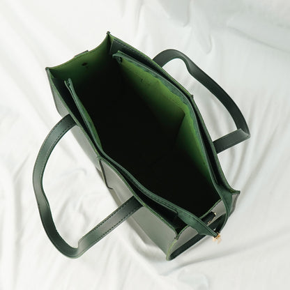 Work tote Bag set of 3 Green