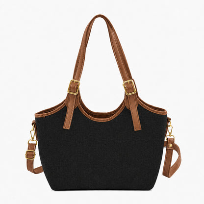 Bucket Canvas black & brown