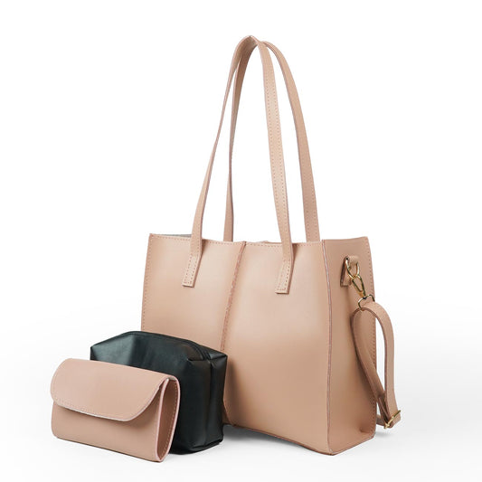 Work tote Bag set of 3 Peach